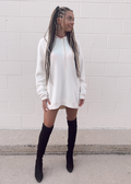 Ariana Hoodie Dress ☆ Cream – Rock N Rags